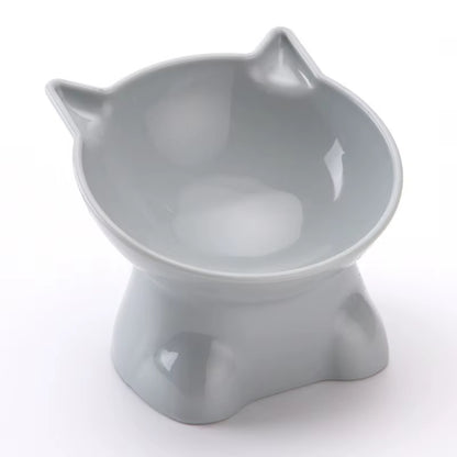 Cute Cat Bowl Tilted High-Legged Cat Bowl Cat Eating Bowl Cat Food Bowl Black Water Bowl Cat Food Bowl Dog Bowl