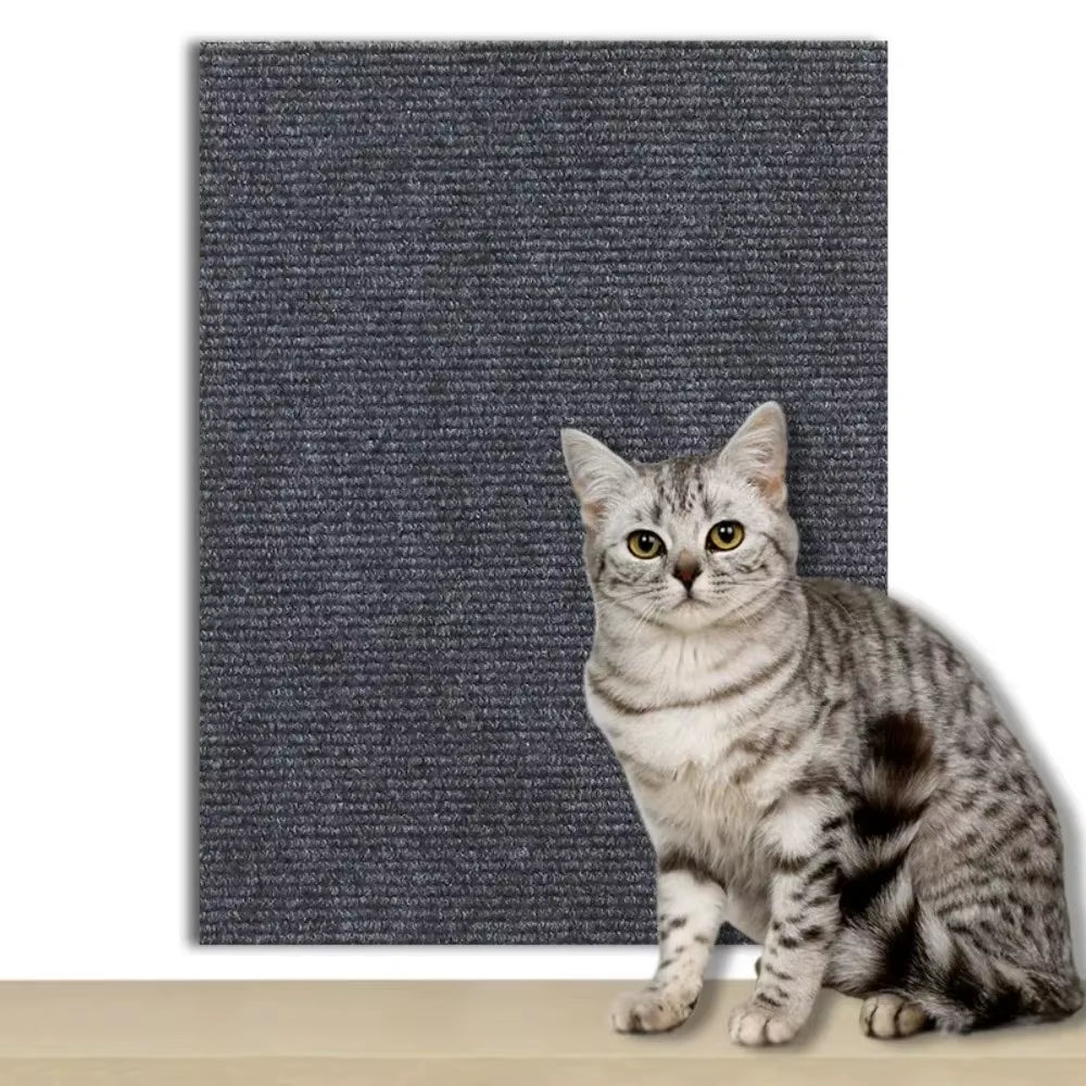Trimmable Cat Scratcher Sofa Protector Cats Scratcher Pad Board Protection Self-Adhesive Carpet DIY Cat Scratch Mat